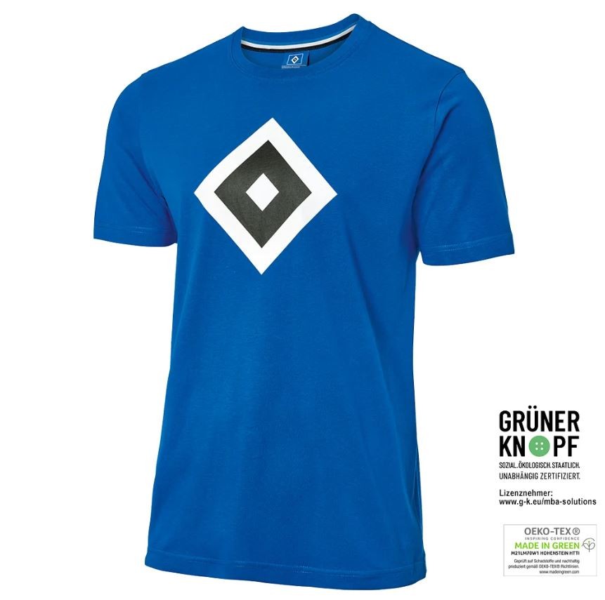 HSV T-Shirt Logo Blau