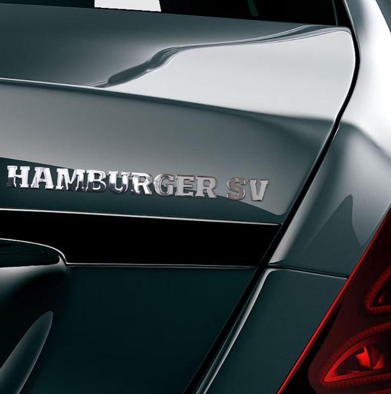 HSV Schriftzug Chrom