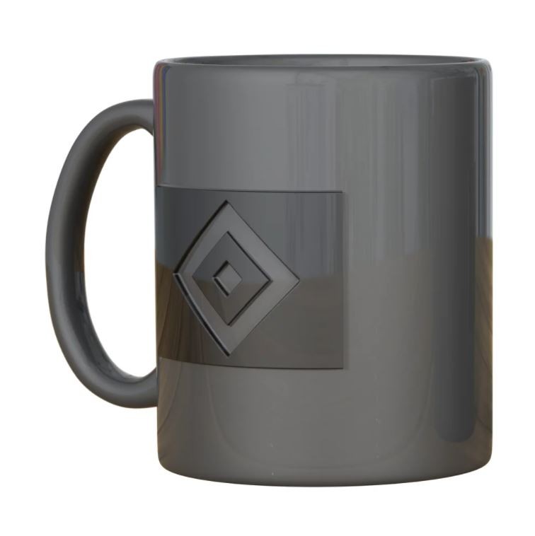 HSV Tasse Relief grau