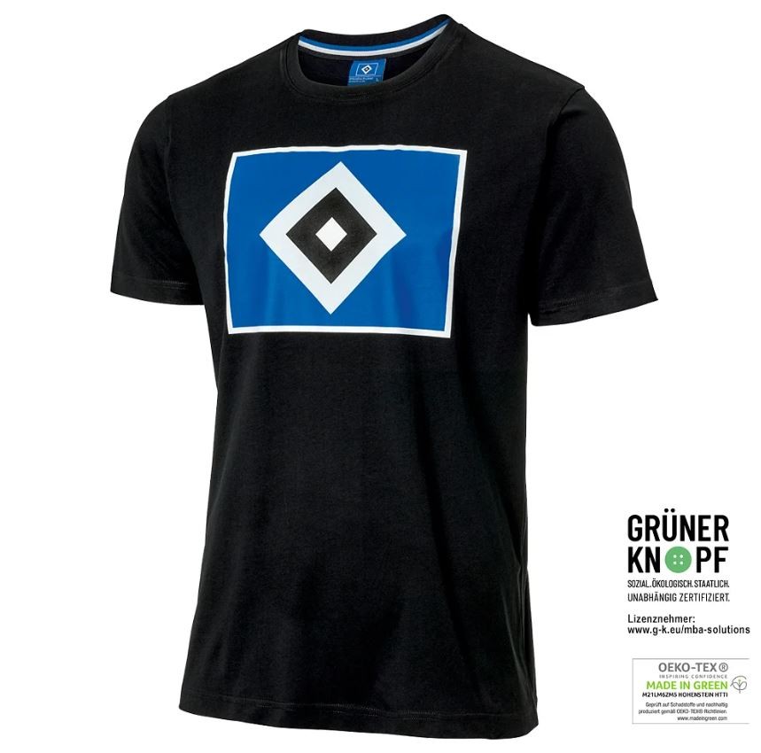 HSV T-Shirt Logo Schwarz