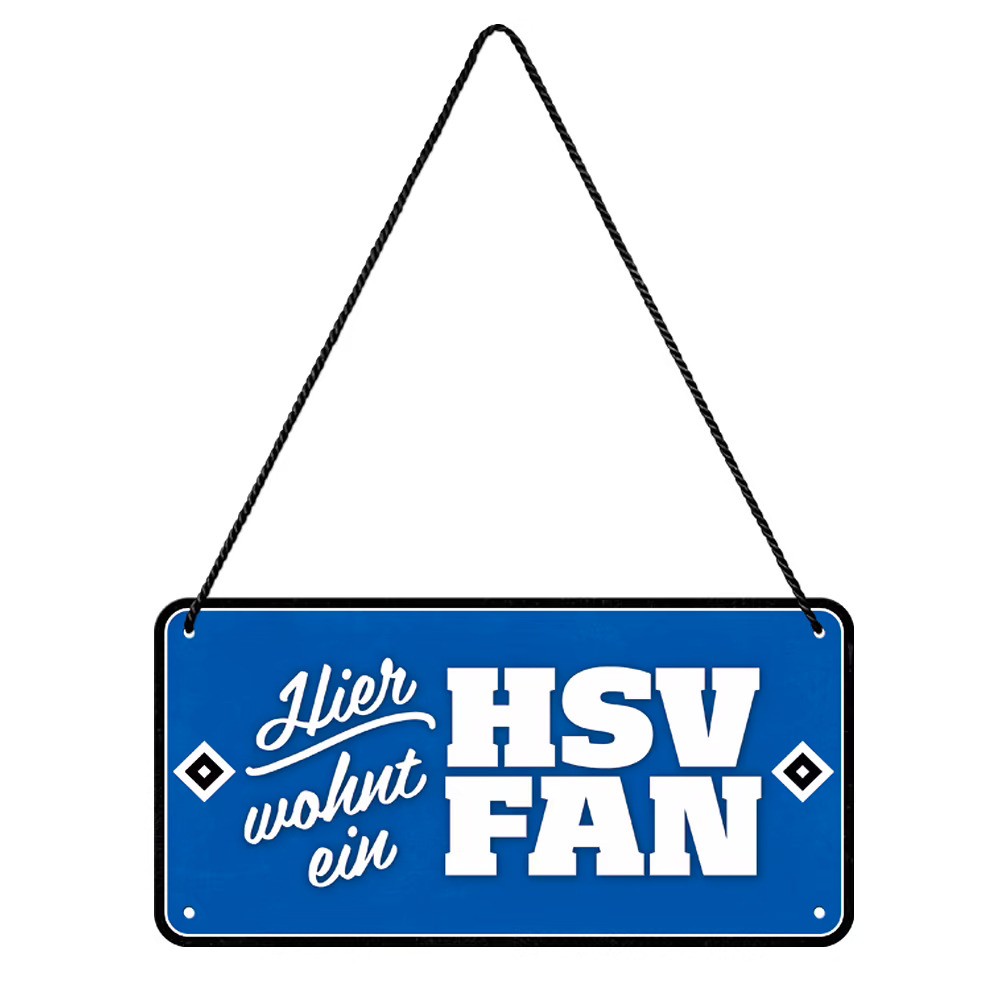 HSV Blechschild Kordel