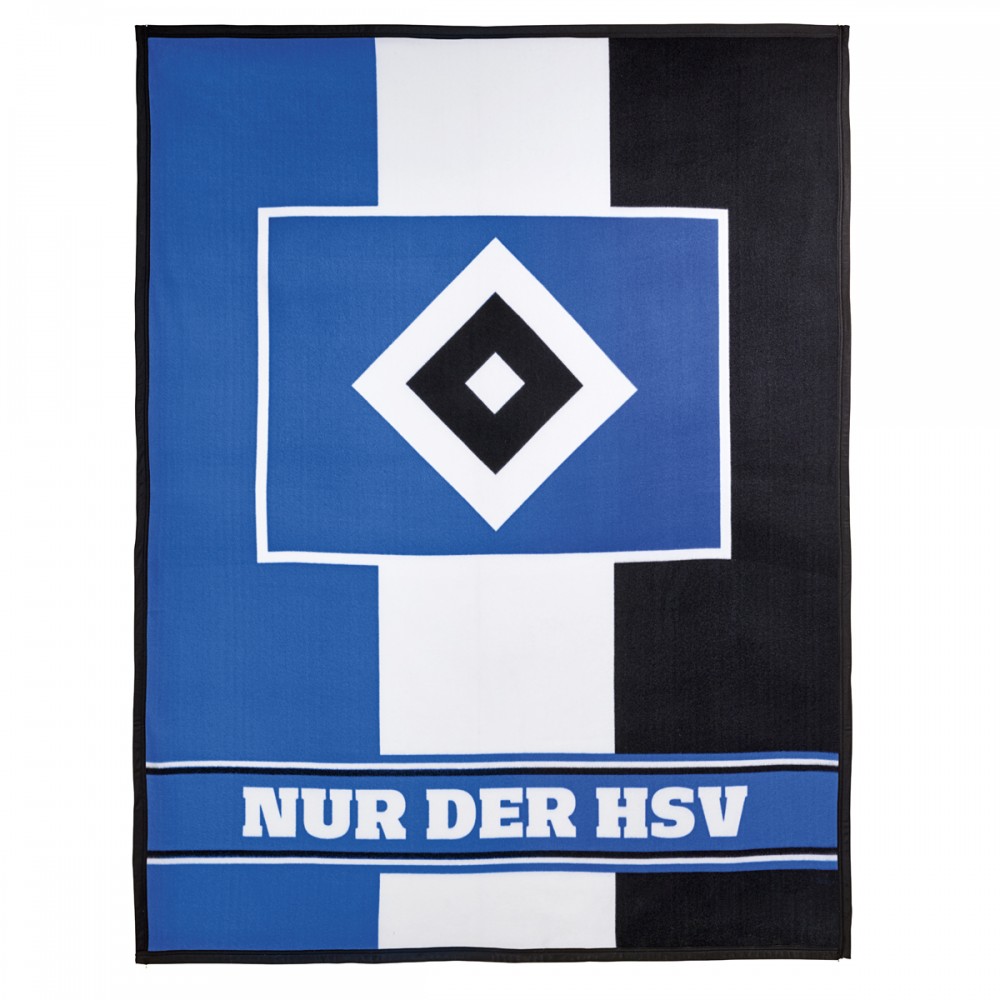 HSV Fleecedecke Blockstreifen