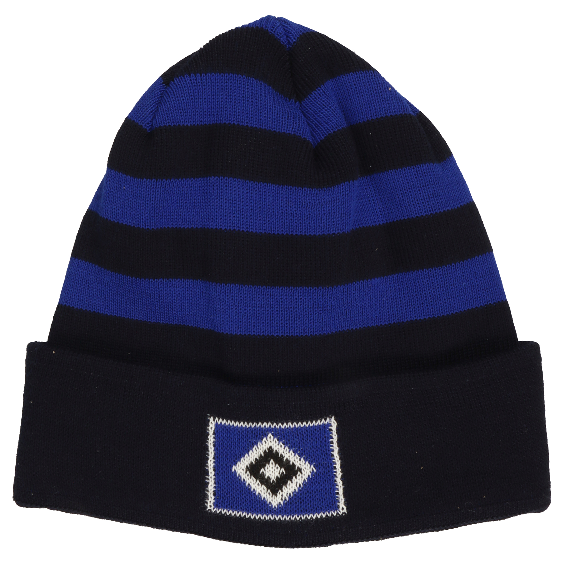 HSV Kinder-Mütze gestreift blau