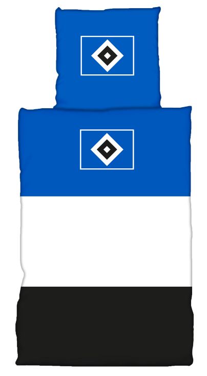 HSV Bettwäsche Blockstreifen
