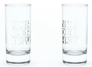 HSV Schnapsglas 2er Set Relief